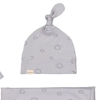 MarMar Moon Print Blanket & Beanie Set