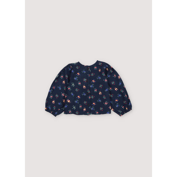 The New Society Mini Blossom Midnight Navy Moon Baby Blouse