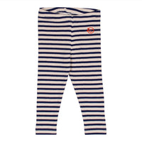 Wynken Navy/Ecru Mini Stripe Leggings