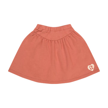 Retrokid Washed Pink Mabel Heart Stamped Skirt