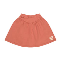 Retrokid Washed Pink Mabel Heart Stamped Skirt