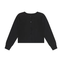 Retro Kid Black Mae Rope Detail Knit Cardigan