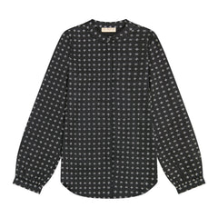 Retro Kid Black/ Cream Mae Silky Printed Shirt