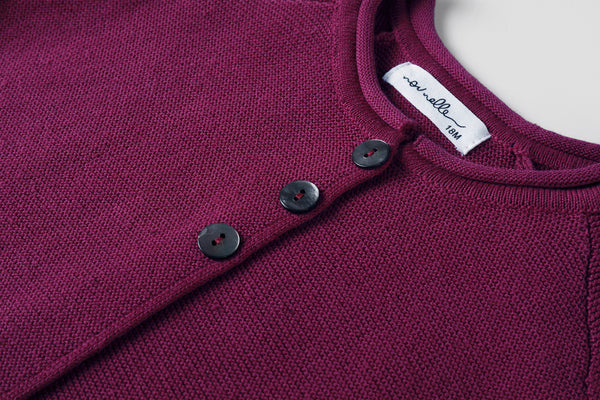 Nou Nelle Magenta Cardigan