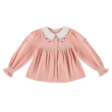 Bebe Organic Margot Blouse - Dusty Rose