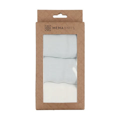 Mema Knits Blue Shade Pointelle Diamond Undershirt (AW25-M128)
