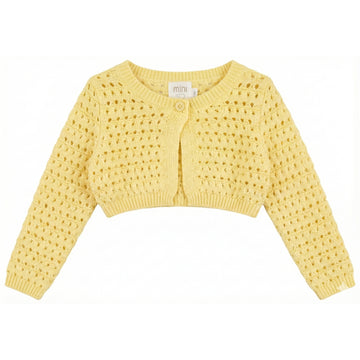 Pompomme Yellow Cardigan P7308