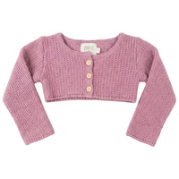 Pompomme Pink Cropped Cardigan P7562