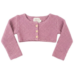 Pompomme Pink Cropped Cardigan P7562