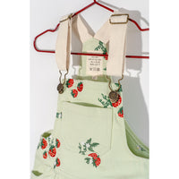 Please Mom Mint Strawberry Overalls