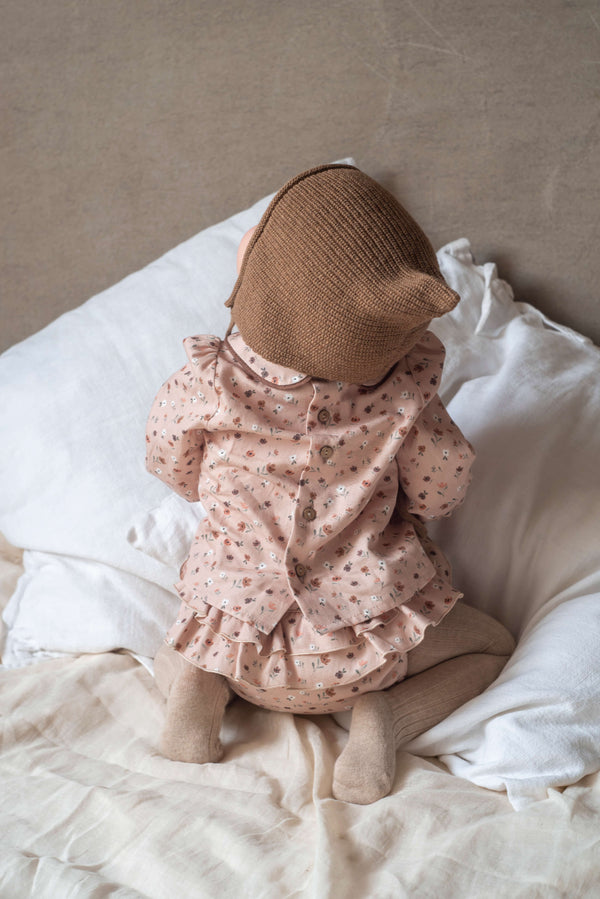 Popelin Pink Floral Print Double Frill Culotte (Mod 11.6)