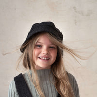 Popelin Grey Melange Funnel Collar Ribbed Jersey (25.3)