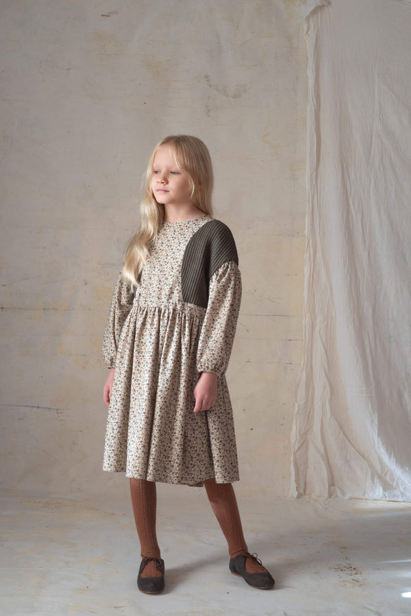 Popelin Floral Print Dress With Side Panels (Mod 40.4)