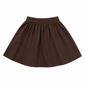 Numu Pintuck Band Denim Skirt - Sweet Plum