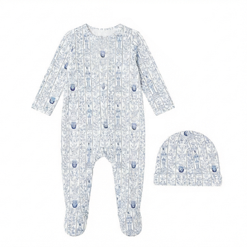 Bopop Toy Soldier Navy Footies and Beanie (Pajama Collection) N474