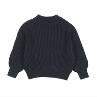 Kin + Kin Navy Fisherman Ribbed Sweater (K122)