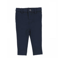 Lil Legs Husky Knit Pants Without Seam Navy