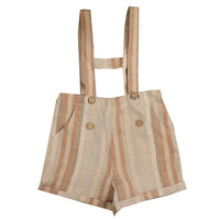 Noma Apricot Wide Striped H Bar Overall (NBB704)