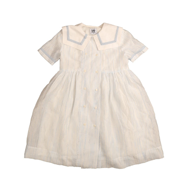 Noma Blue Striped Dress With Sailor Collar NDR408