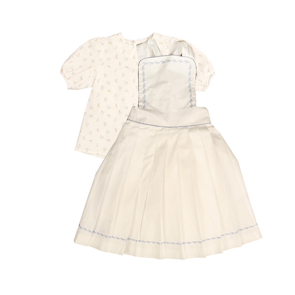 Noma White Vine Embroiderryapron Set