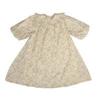 Noma Blue Stripe Eyelet Print Dress