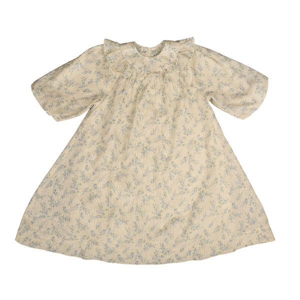 Noma Blue Stripe Eyelet Print Dress