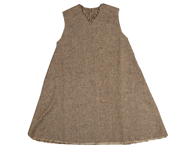 Noma Beige Tweed Jumper With Raw Edging (NDR730)