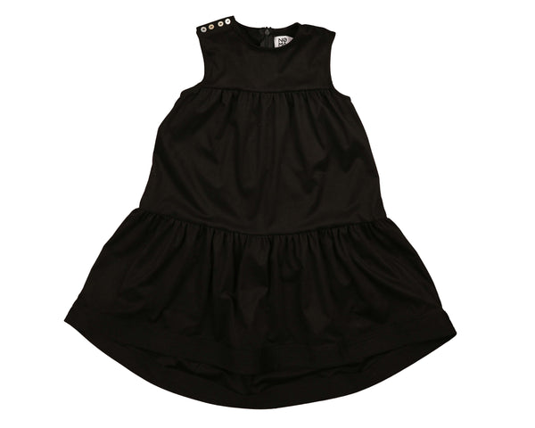 Noma Black Seude High Lo Dress (NDR733)