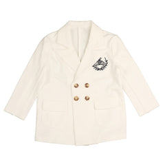 Noma Ivory Double Breasted Jersey Suit w/Pants