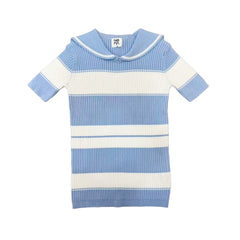 Noma Light Blue Stripe Ss Sailor Collar