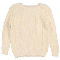 Noma Cream Slub Tonal Emblem Knit (NKN750)