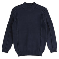 Noma Navy Slub Tonal Emblem Knit (NKN750)