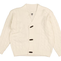 Noma Cream Toggle Cable Cardigan (NKN755)