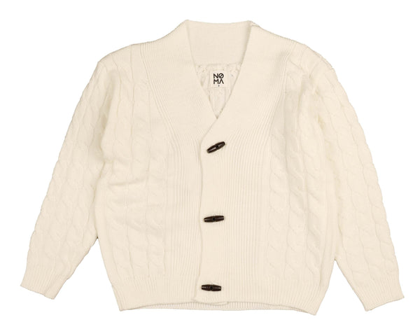 Noma Cream Toggle Cable Cardigan (NKN755)