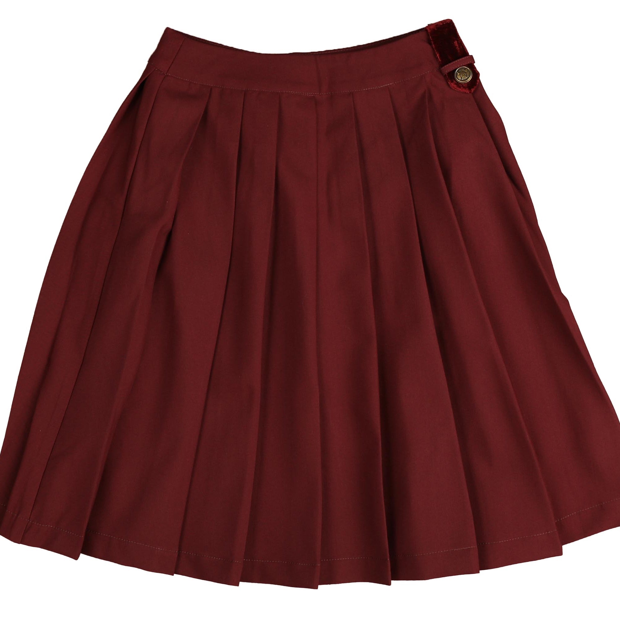 Velvet Burgundy Uniform Skirt ASOS DESIGN Velvet Rara Mini Skirt