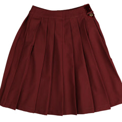 NOMA Berry Pleated Skirt With Velvet Tab (NSK167)