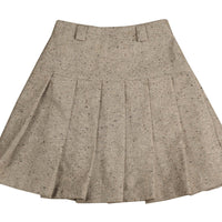 Noma Grey Tweed Pleated Skirt (NSK741)