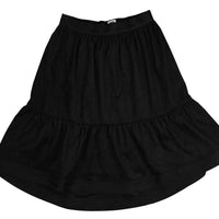 Noma Black Seude High Low Skirt (NSK742)