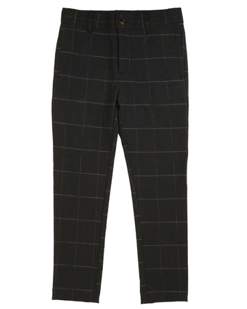 Noma Navy Slim Trouser (NTR287)- NOTE IMNAGE IS NOT ACCURATE IT'S A SOLID COLOR NAVY PANTS NO GRID ON IT