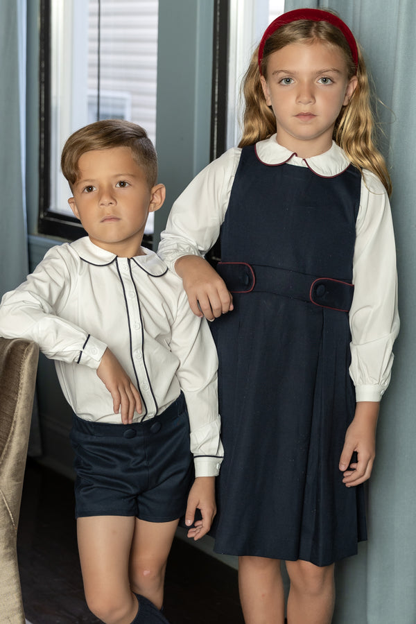 Nou Nelle Navy Button Shorts