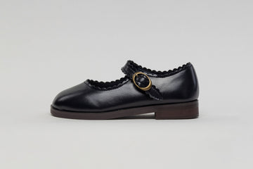 Tannery Navy Mary Janes