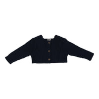 Analogie By Lil Legs Rib Knit Shrug Navy