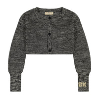 Retrokid Black/Cream Nora Knit Crop Cardigan