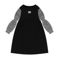 Retrokid Black/Cream Scuba Knit Twirl Dress