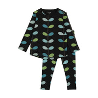 Bee & Dee Black Boys Organic Print Loungewear