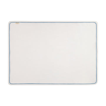 Zeebra Kids Ivory/Willow blue Outline Wrap Blanket