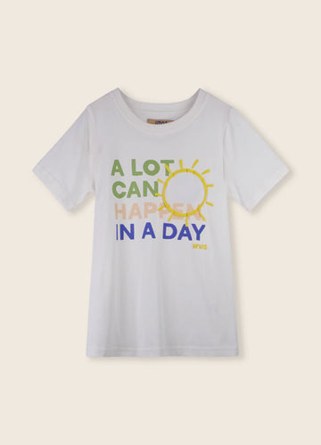 LMN3 White W. Print Tee No.06