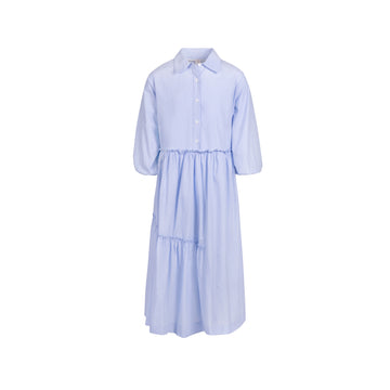 Poet Amelia Blue Pinstripe Dress 14