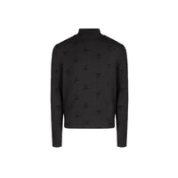 Poet Aria Mockneck Black On Black Flocking With Bows