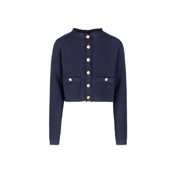 Poet Dahlia Navy Knit Cardigan Knit (3 Navy)